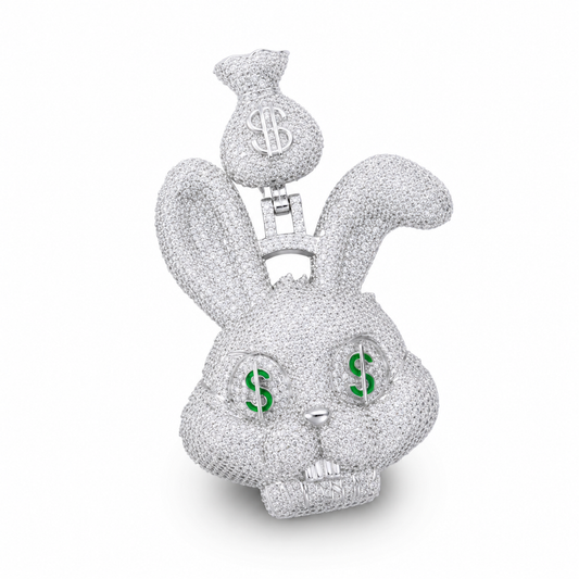 Dije conejo dinero Plata .925