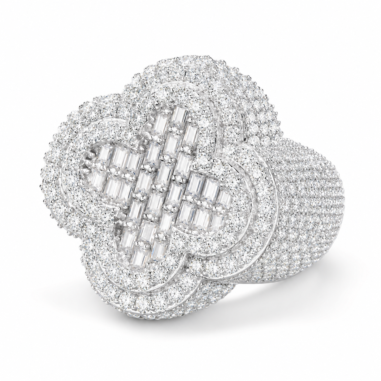 Anillo cruz plata .925