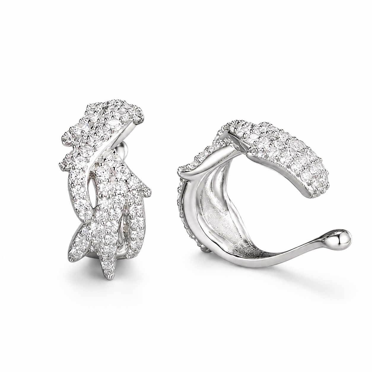 Aretes fuego plata .925