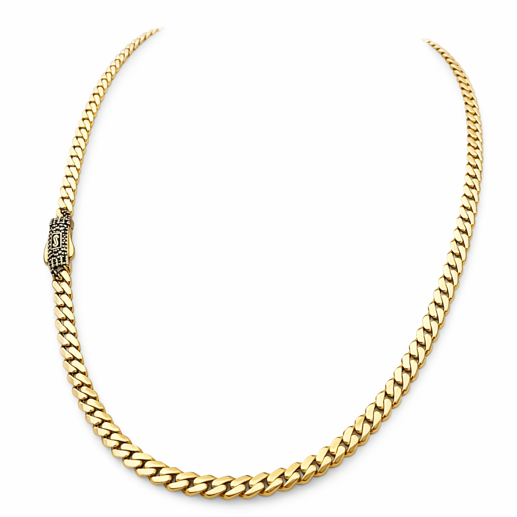 Cadenna cubana monaco oro 10k