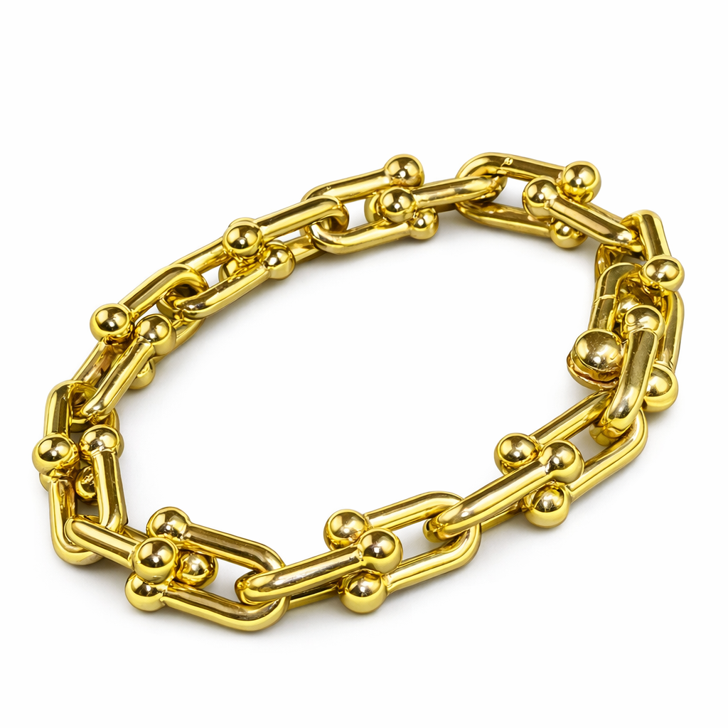 Pulsera tipo Tiffany oro 14k