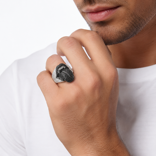 Anillo lengua plata .925