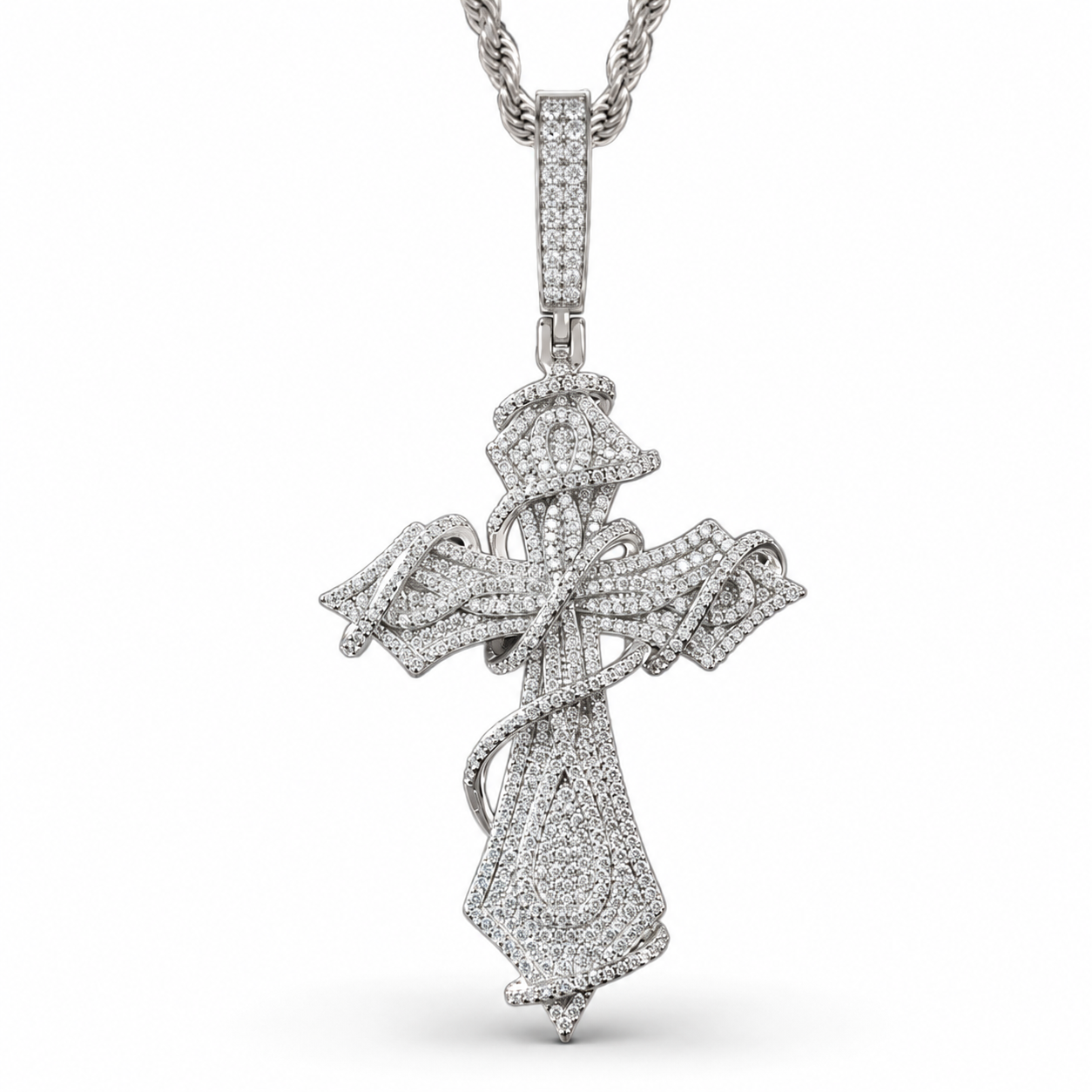 Dije cruz puas plata .925