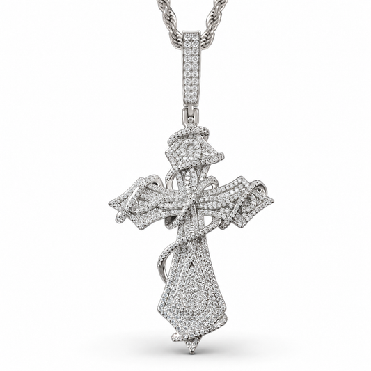 Dije cruz puas plata .925