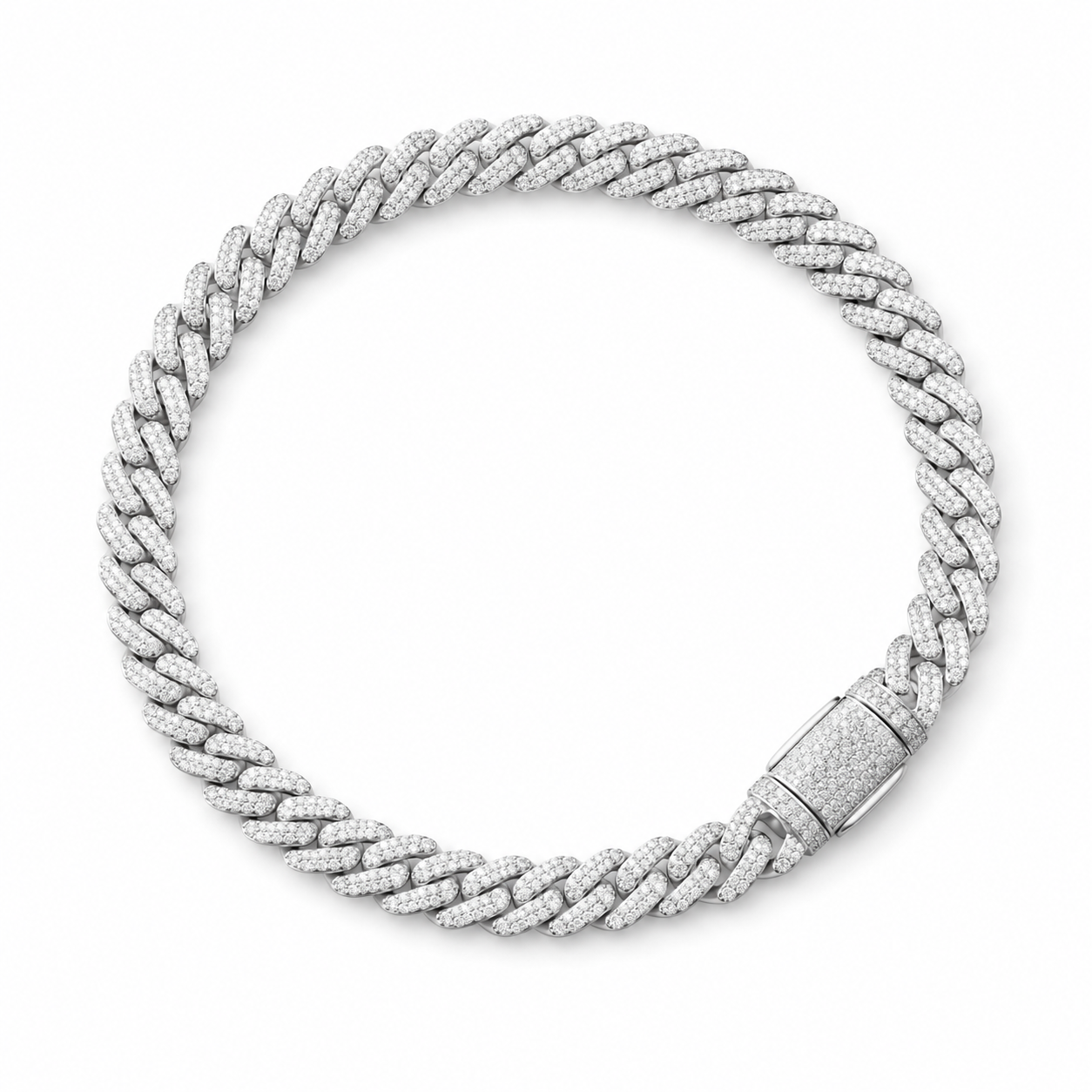 Pulsera cubana mini plata .925