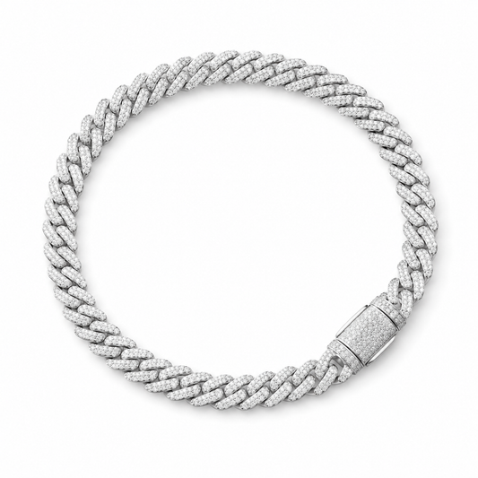 Pulsera cubana mini plata .925