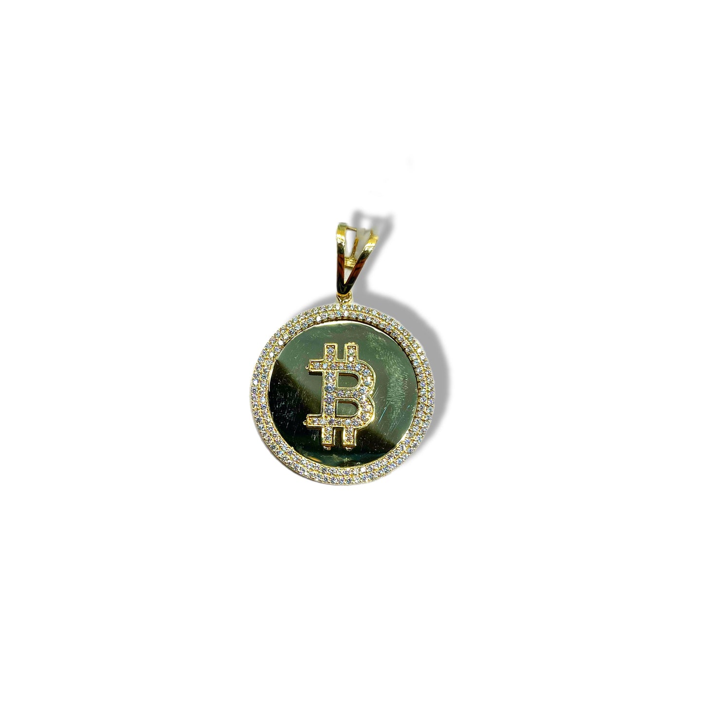 Dije moneda Bitcoin Oro 10k