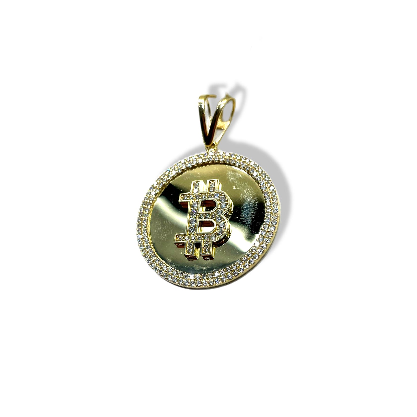 Dije moneda Bitcoin Oro 10k