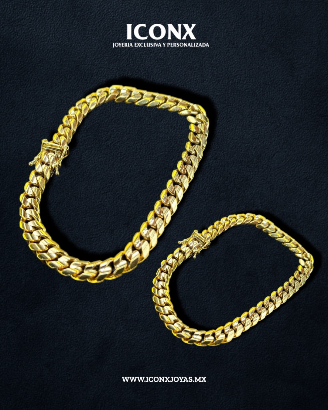 Pulsera Cubana Oro 10k