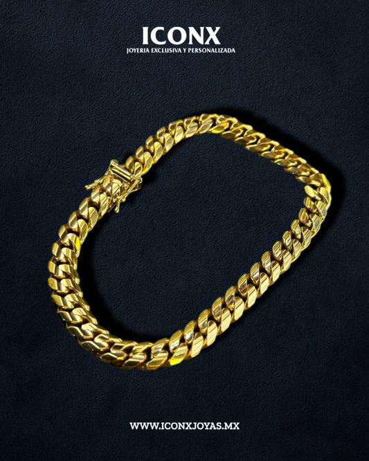 Pulsera Cubana Oro 10k