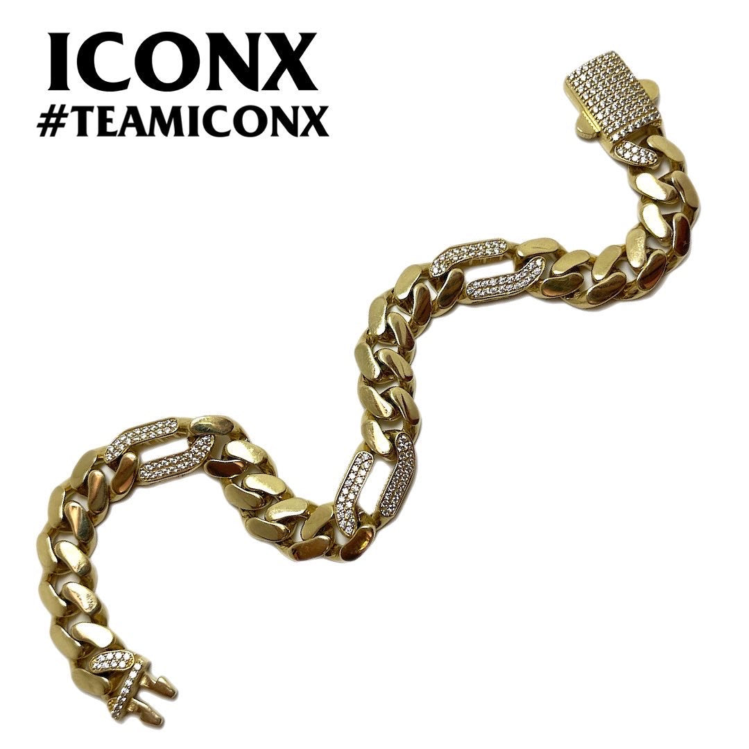 Cartier Cuban GOLD 14K SWAROVSKI