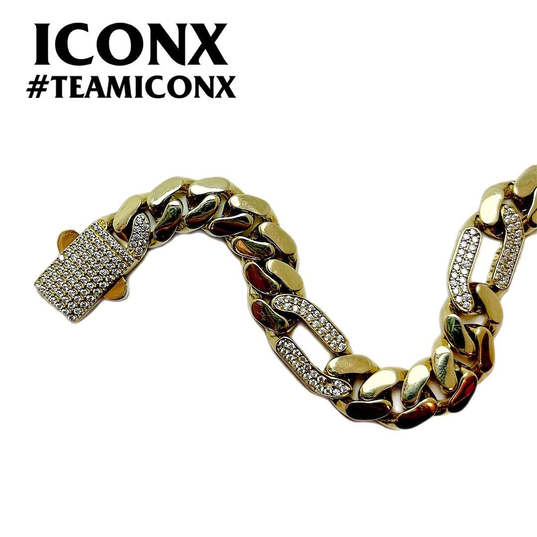 Cartier Cuban GOLD 14K SWAROVSKI