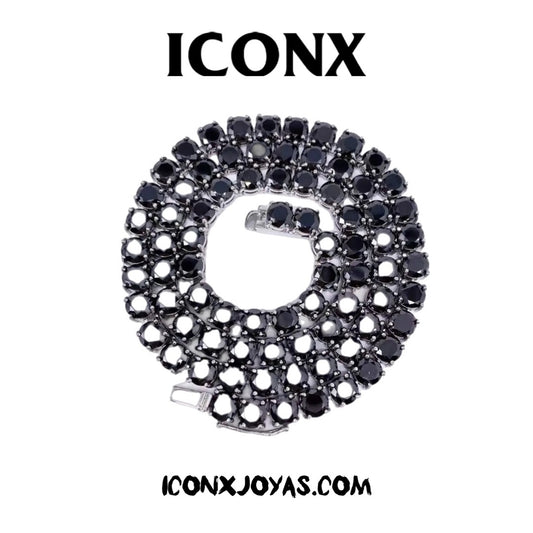 GRIDDEN SWAROVSKI BLACK CADENA