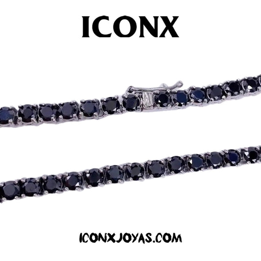 GRIDDEN SWAROVSKI BLACK CADENA