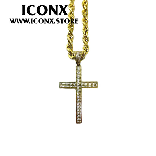 CRISS CROSS GOLD 14K SWAROVSKI